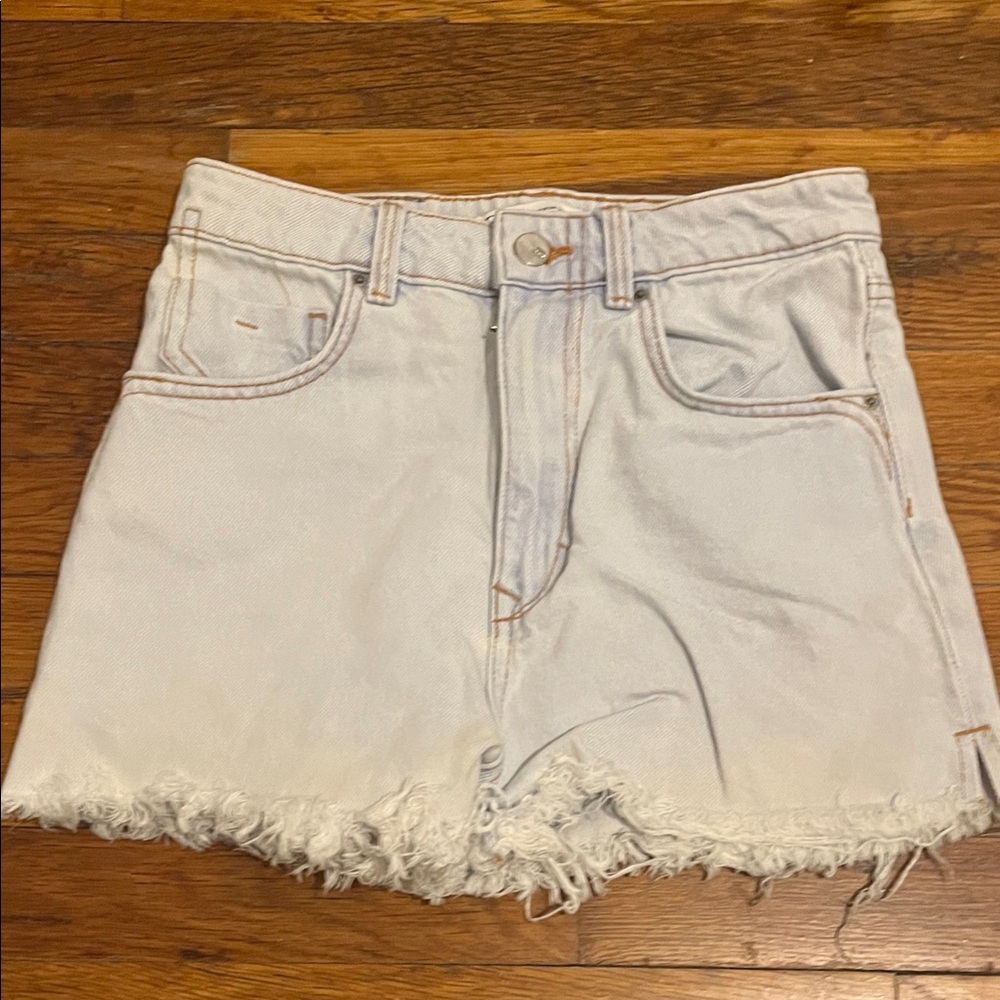Zara Light Blue Jean Shorts